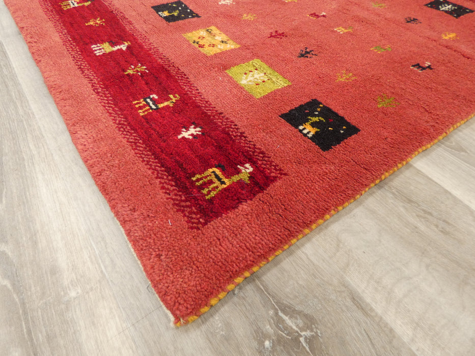 Authentic Persian Hand Knotted Gabbeh Rug Size: 118 x 80cm- Rugs Direct 