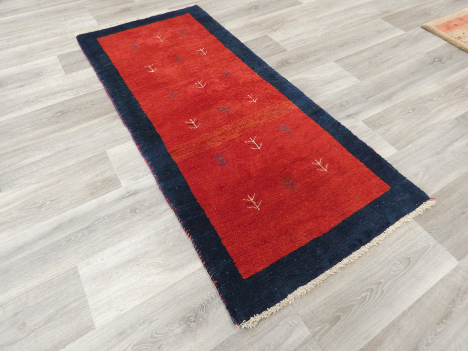 Authentic Persian Hand Knotted Gabbeh Rug Size: 173 x 75cm