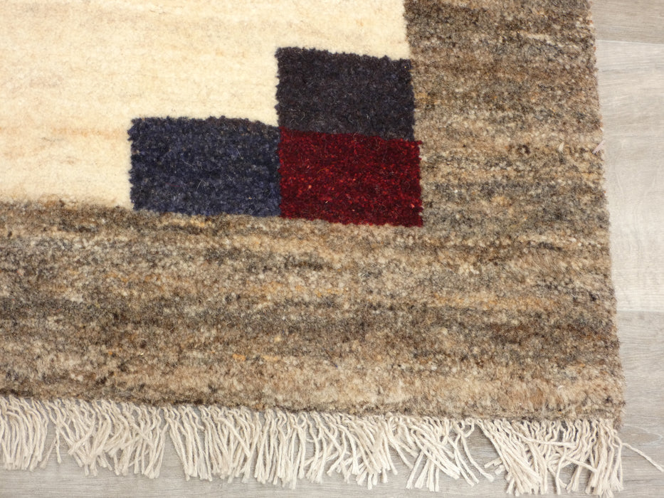 Authentic Persian Hand Knotted Gabbeh Rug Size: 157 x 105cm- Rugs Direct