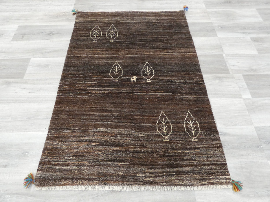 Authentic Persian Hand Knotted Gabbeh Rug Size: 147 x 100cm- Rugs Direct 