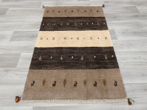 Authentic Persian Hand Knotted Gabbeh Rug Size: 155 x 103cm- Rugs Direct 