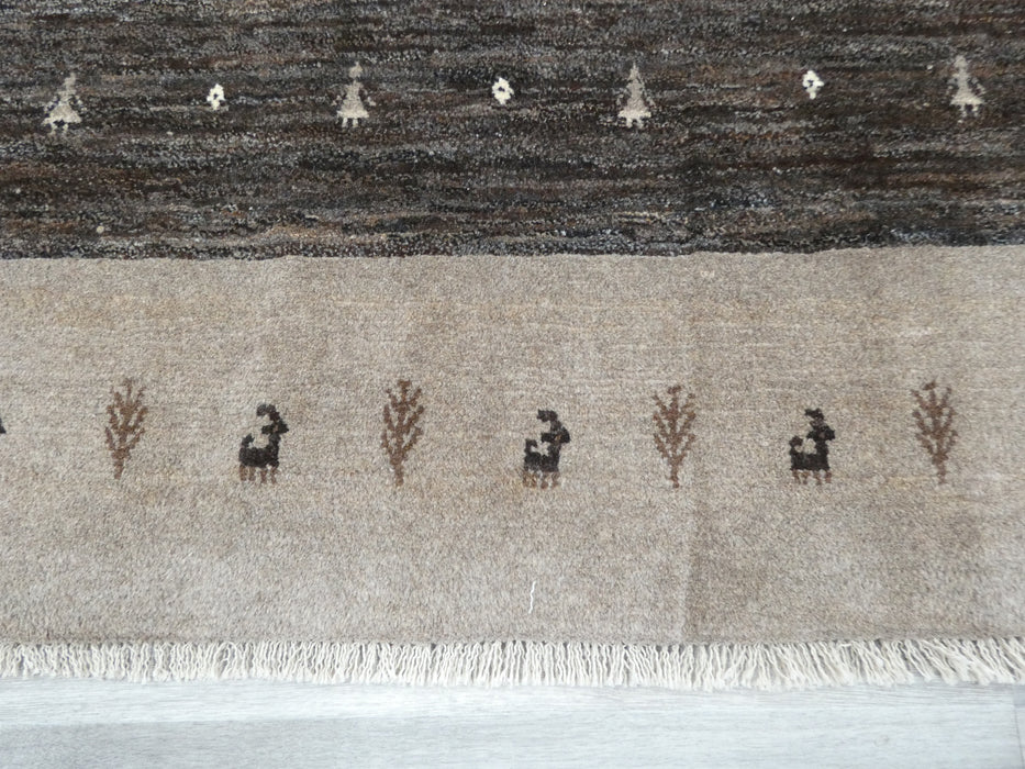 Authentic Persian Hand Knotted Gabbeh Rug Size: 155 x 103cm- Rugs Direct