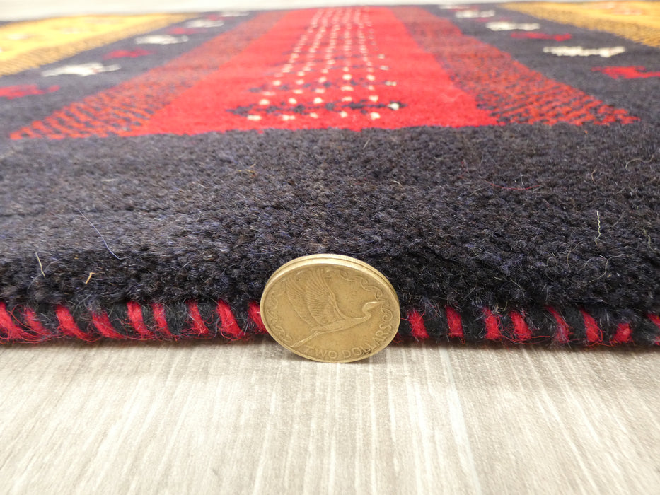 Authentic Persian Hand Knotted Gabbeh Rug Size: 118 x 77cm- Rugs Direct