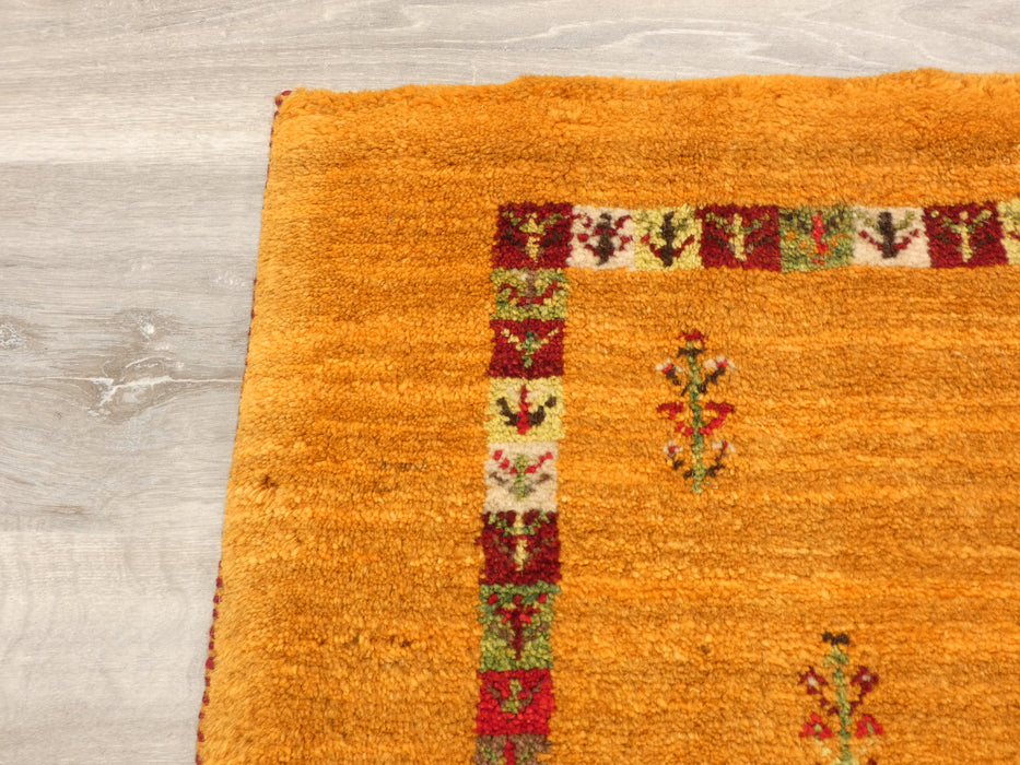 Authentic Persian Hand Knotted Gabbeh Rug Size: 122 x 84cm- Rugs Direct