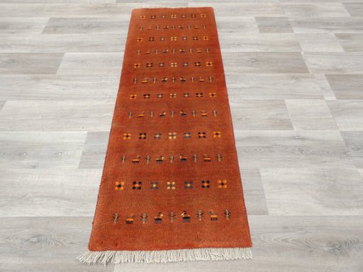 Authentic Persian Hand Knotted Gabbeh Rug Size: 160 x 60cm- Rugs Direct 