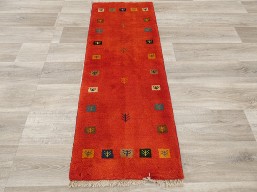 Authentic Persian Hand Knotted Gabbeh Rug Size: 152 x 58cm- Rugs direct