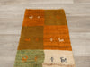 Authentic Persian Hand Knotted Gabbeh Rug Size: 118 x 44cm- Rugs Direct