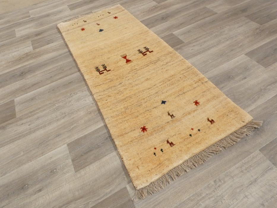 Authentic Persian Hand Knotted Gabbeh Rug RunnerSize: 194 x 78cm- Rugs Direct
