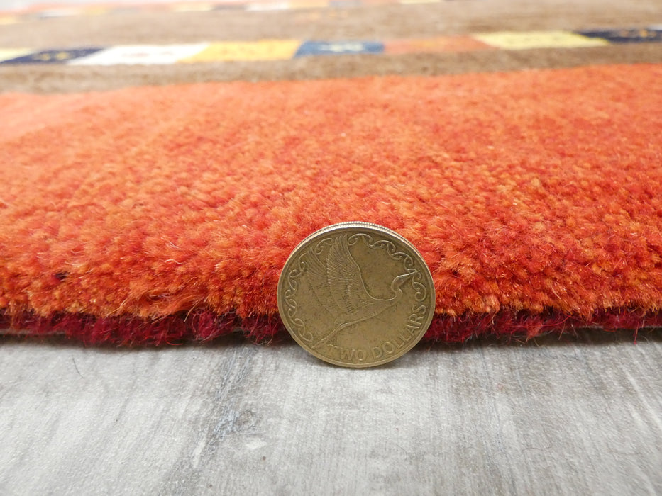 Authentic Persian Hand Knotted Gabbeh Rug Size: 146 x 101cm- Rugs Direct