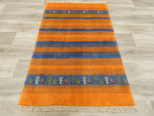 Authentic Persian Hand Knotted Gabbeh Rug Size: 148 x 99cm- Rugs Direct 