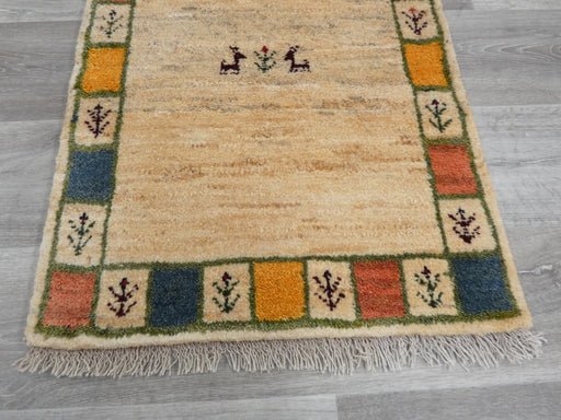 Authentic Persian Hand Knotted Gabbeh Rug Size: 83 x 61cm- Rugs Direct