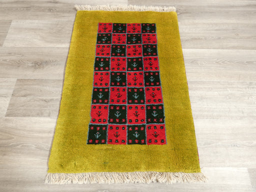 Authentic Persian Hand Knotted Gabbeh Rug Size: 88 x 61cm- Rugs Direct 