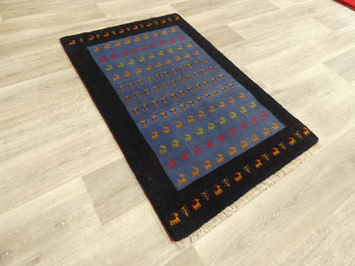 Authentic Persian Hand Knotted Gabbeh Rug Size: 121 x 78cm- Rugs Direct 