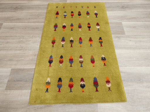 Authentic Persian Hand Knotted Gabbeh Rug Size: 128 x 80cm- Rugs Direct 