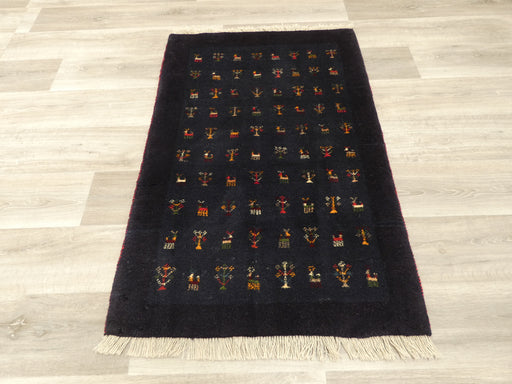 Authentic Persian Hand Knotted Gabbeh Rug Size: 123 x 83cm- Rugs Direct 