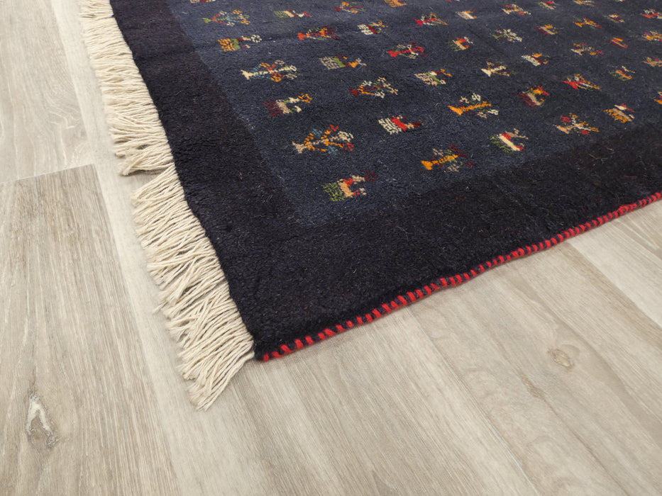 Authentic Persian Hand Knotted Gabbeh Rug Size: 123 x 83cm- Rugs Direct 