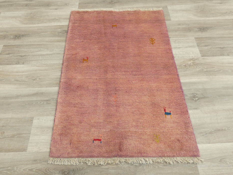 Authentic Persian Hand Knotted Gabbeh Rug Size: 118 x 79cm- Rugs Direct 