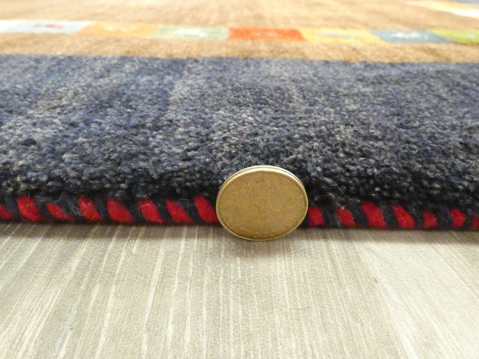 Authentic Persian Hand Knotted Gabbeh Rug Size: 146 x 95cm- Rugs Direct