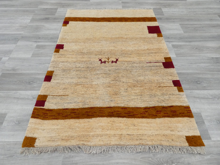 Authentic Persian Hand Knotted Gabbeh Rug Size: 175 x 119cm- Rugs Direct