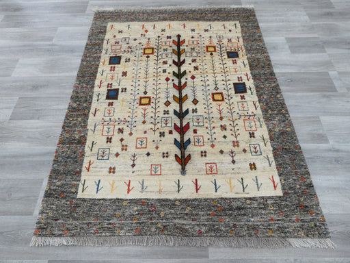 Authentic Persian Hand Knotted Gabbeh Rug Size: 189 x 147cm - Rugs Direct