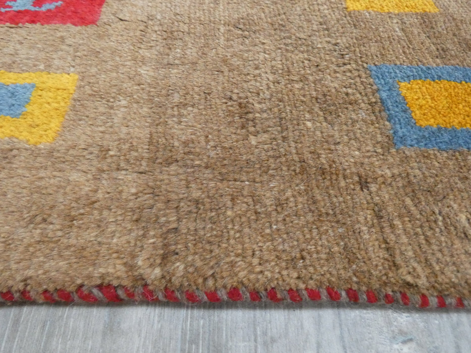 Authentic Persian Hand Knotted Gabbeh Rug Size: 121 x 80cm- Rugs Direct