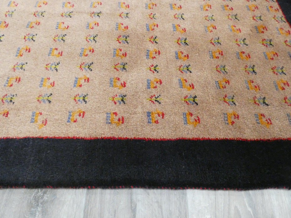 Authentic Persian Hand Knotted Gabbeh Rug Size: 123 x 77cm- Rugs Direct