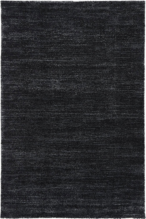Plain Design Black Colour Rug Size: 160x230cm - Rugs Direct