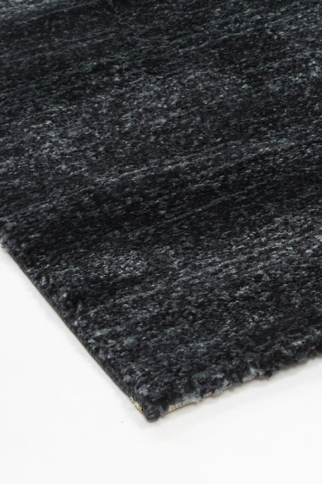 Plain Design Black Colour Rug Size: 160x230cm - Rugs Direct