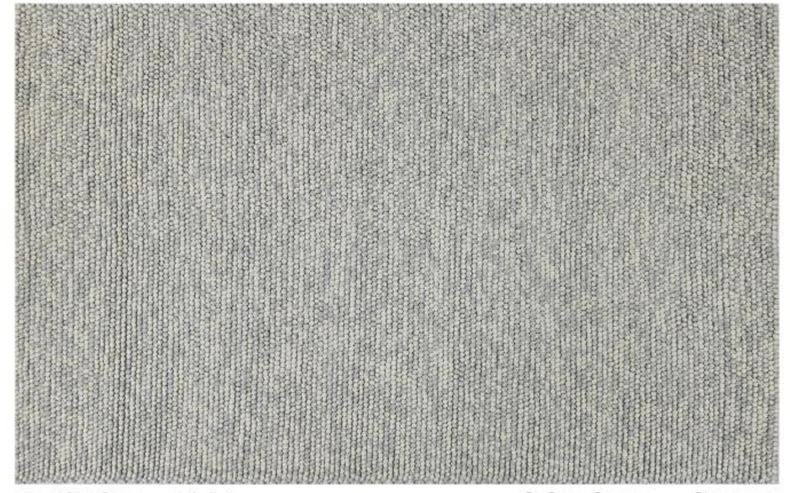 Loop Rugs Grey 100% Wool Chunky Loop Pile Grey Colour Rug — Rugs Direct