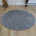 Twilight Silver Shaggy Round Rug - Rugs Direct