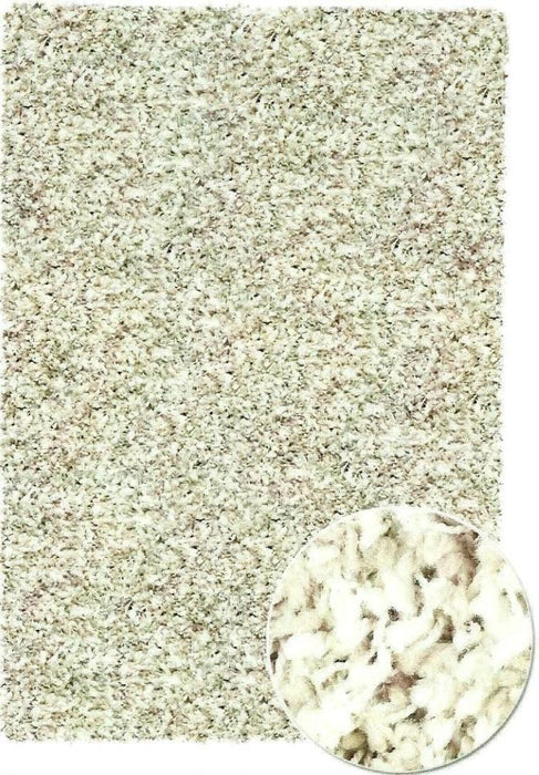 Twilight Shaggy Linen and White Colour Hallway Runner 80cm Wide x Cut to Order - Rugs Direct
