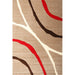 Soft Lines Beige Modern Turkish Rug Size: 280 x 380cm - Rugs Direct