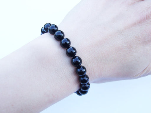 Black Onyx Natural Gemstone Bracelet - Rugs Direct