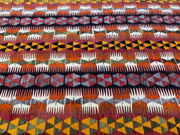 Vintage Hand Made Turkish Mut Kilim Rug Size: 354 x 163cm - Rugs Direct