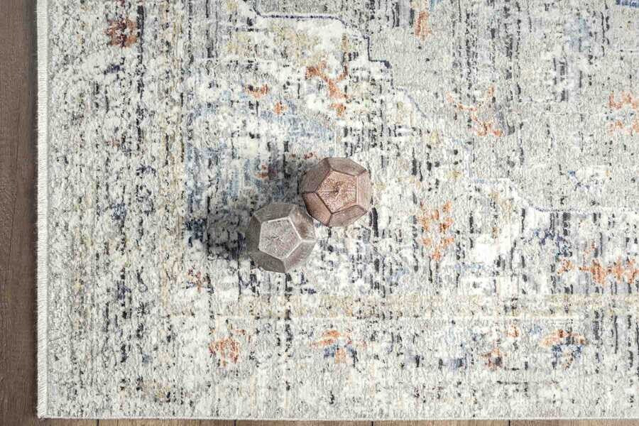 180x133 Rug Vintage Medallion Texture Contemporary Designer Rug Size: 180 x 120cm ...