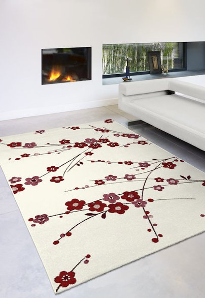 Gorgeous Floral Design Infinity Rug - Rugs Direct