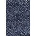 Abstract Turkish Modern Navy Colour Rug - Rugs Direct
