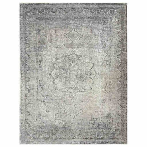 Luxury Designer Grey & Cream Rug Size: 120 x 170cm - Rugs Direct