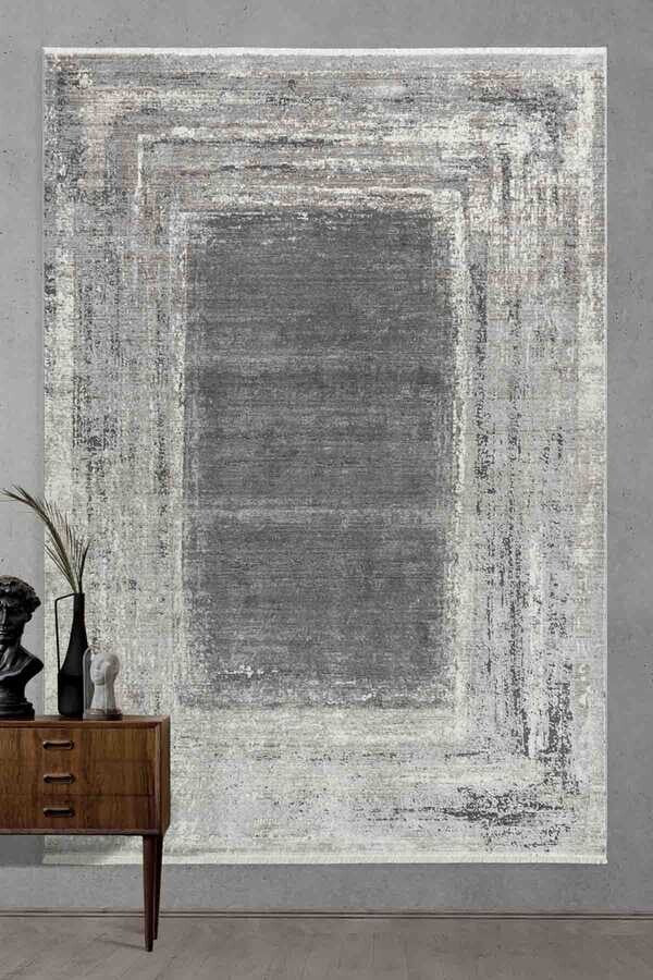 Luxury Designer Grey & Dark Grey Rug — Rugs Direct