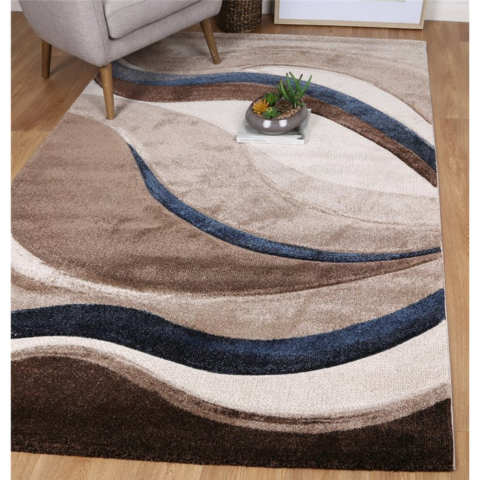 Modern Waves Design Rug - Rugs Direct