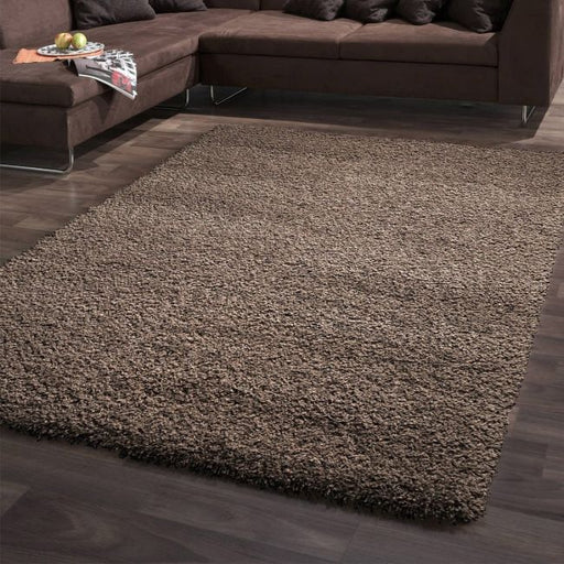 Twilight Brown Colour Shaggy Rug - Rugs Direct